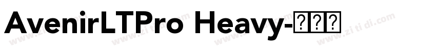 AvenirLTPro Heavy字体转换
